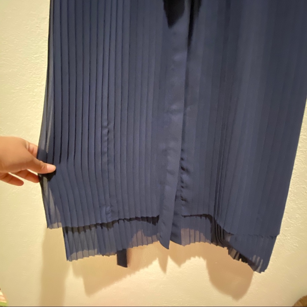 {Michael Kors} Pleated Blue Dress - Picture 5 of 14